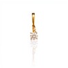 Dije Vintage-Oro bajo-Piedra Zirconia-CP8528 conpiedra