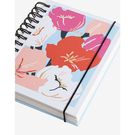 Agenda 2026 Diaria Flores Combinacion Multicolor