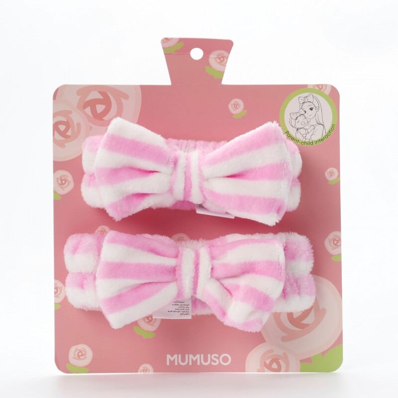CONJUNTO DE REGALO PARA MADRE E HIJA: DIADEMA CON LAZO Y RAYAS MORADAS CONJUNTO DE REGALO PARA MADRE E HIJA: DIADEMA CON LAZO Y RAYAS MORADAS