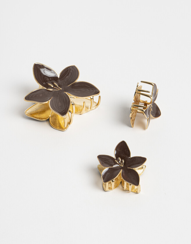 Broches Sets Con flores Set De Broches - Combinacion Bicolor