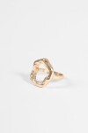 Anillo round dorado