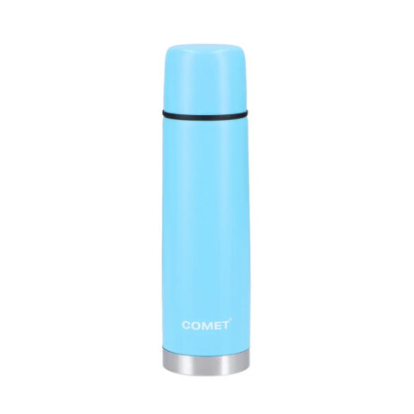 Termo Comet 750 ml Acero Inoxidable con Asa Fija y Pico Cebador Celeste