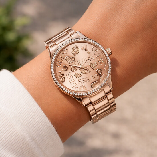 Reloj GUESS FASHION Acero Oro Rosa Esfera 40mm 0