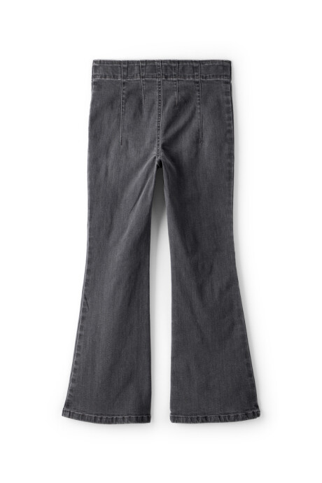 Pantalón jean semi oxford y bordado de estrellas Sin color