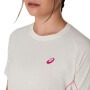 Polo Tenis Game All Over Print Ss Top Mujer Cream