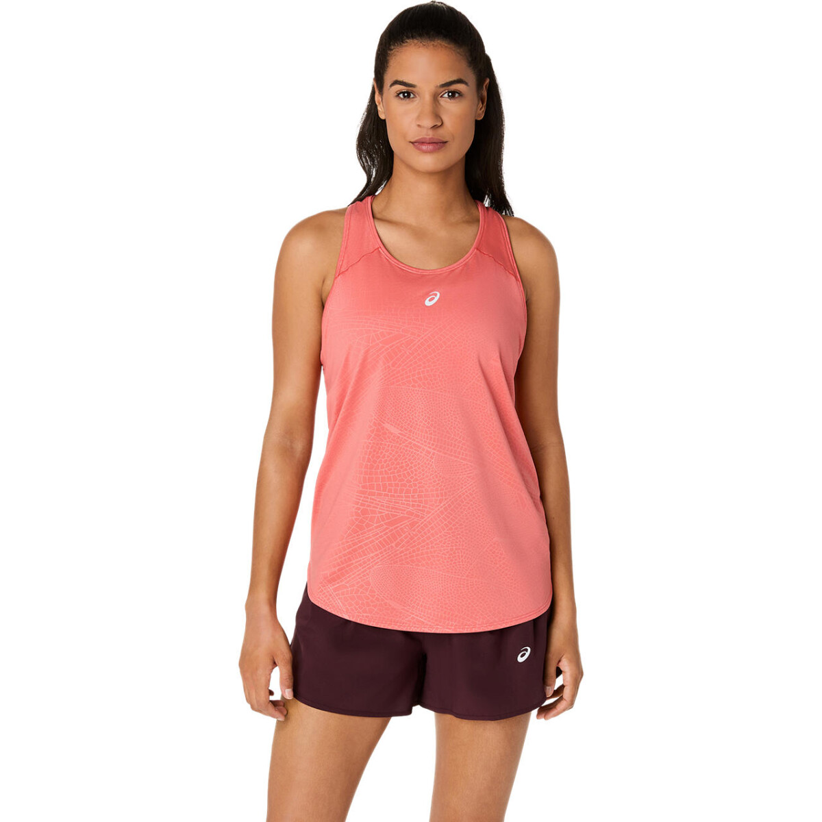 Bividi Running Road All Over Print Tank Mujer - Dark Pink Clay 
