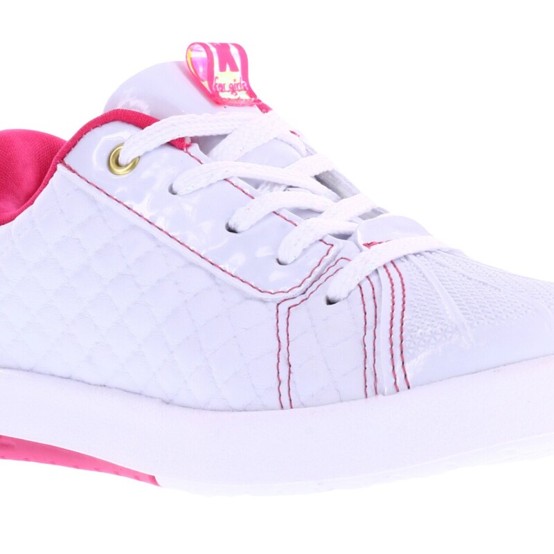 Championes de Niña KIDY acordonado con puntera Blanco