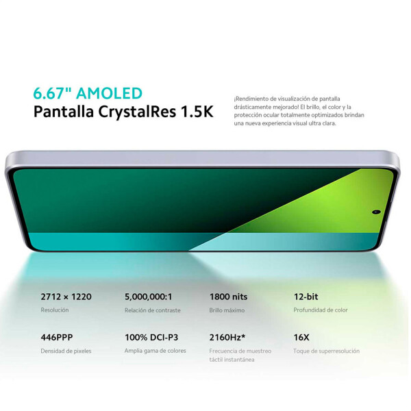 Xiaomi Redmi Note 13 Pro 8/256 Gb 4g CEL XIAOMI NOTE 13 PRO 8/256 4G VERDE***