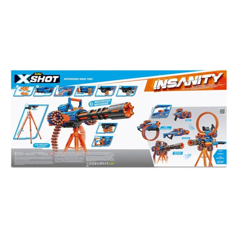 X-Shot Insanity Fuego Furioso Motorizado X-Shot Insanity Fuego Furioso Motorizado