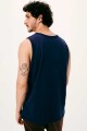Musculosa Hering 4ADD Azul-estampado