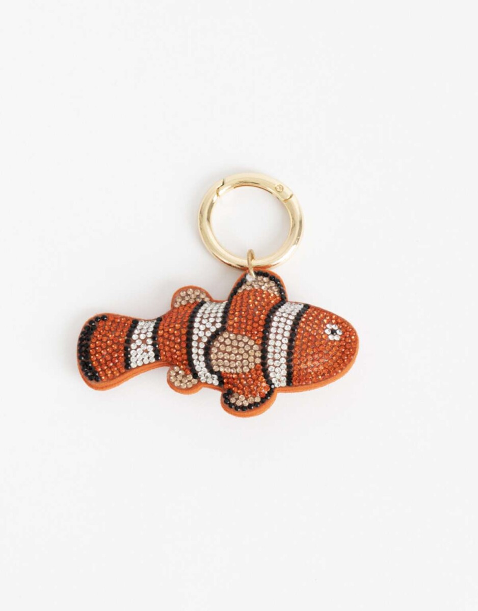 Llavero Pez De Strass - Combinacion Tricolor 