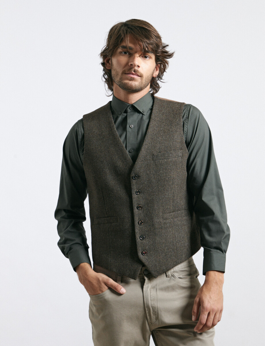 470407 CHALECO VESTIR HARRINGTON SELECT Chocolate