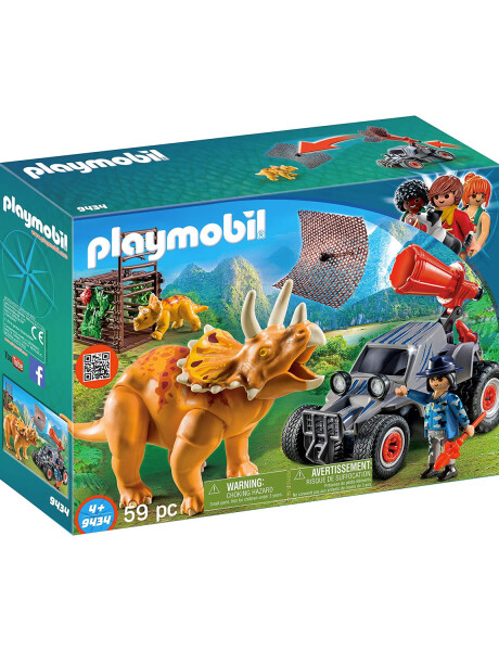 Playmobil The Explorers coche con triceraptors 59 piezas Playmobil The Explorers coche con triceraptors 59 piezas