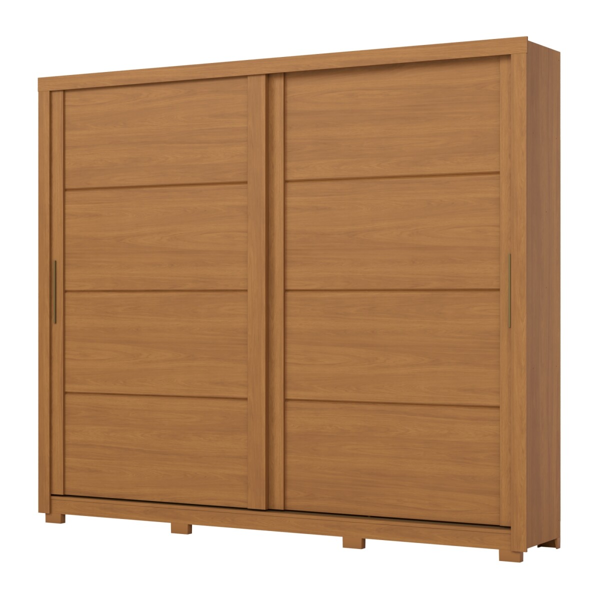 ROPERO PALACE 2 PUERTAS 4 CAJONES INTERNOS GUARDARROPA CLOSET ARMARIO - COLOR MADERA 