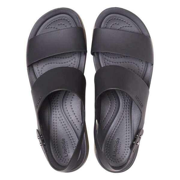 Sandalias Crocs Brooklyn Low Wedge Negro