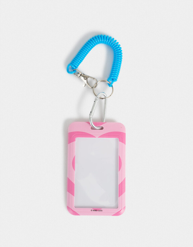 Llavero Llavero Y Charm De Portatarjeta "chicas Superpoderosas" - Fucsia Claro