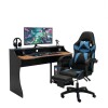 Combo Escritorio + Silla Gamer Azul