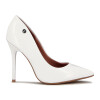 Vizzano Zapato Clasico Dama Punta Fina Taco Alto Lxv Blanco