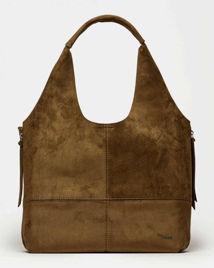 Shopper Amalfi en efecto gamuza Verde