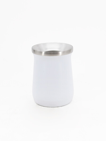 MATE INOX DOBLE CAPA BLANCO