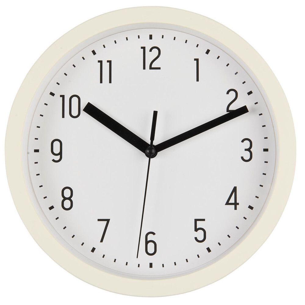 RELOJ PARED 9706-82, C NATURAL/BEIGE PLÁSTICO 9706-82