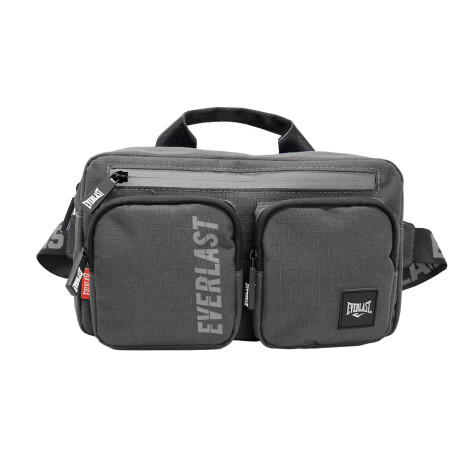 Bolso Riñonera Bandolera Everlast Varios Bolsillos Gris
