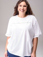 Remera Festón blanca