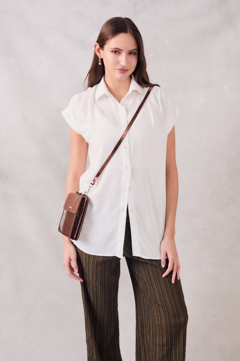 Blusa Manga Entera - Off White 