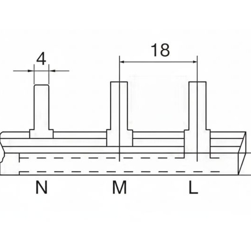 PEINE TRIPOLAR P/TM - 12 polos - 120 A. VCP PEINE TRIPOLAR P/TM - 12 polos - 120 A. VCP