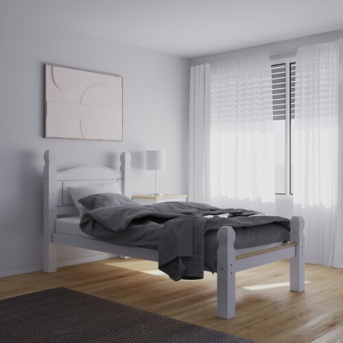 Cama 1 Plaza Madera Maciza Linea Mexicana Cama 1 Plaza Madera Maciza Linea Mexicana