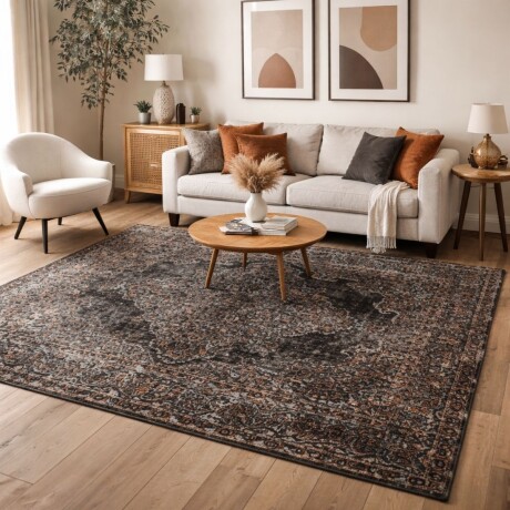 ALFOMBRA KELIM POP ROCKSTAR Negro