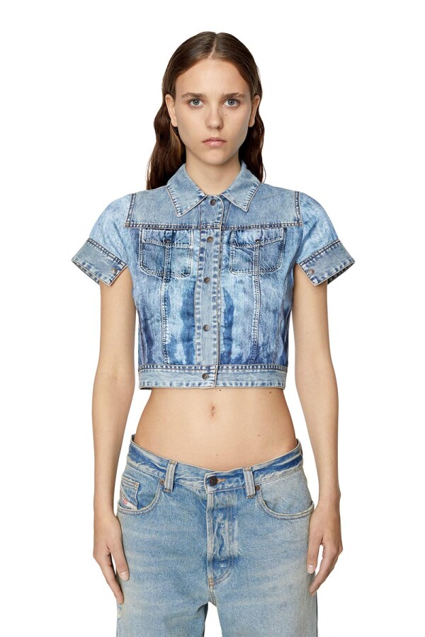 Camisa Para Mujer C-Shirin Shirt Blue Denim