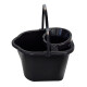 Balde con centrifugadora para mopa 14 lts NEGRO
