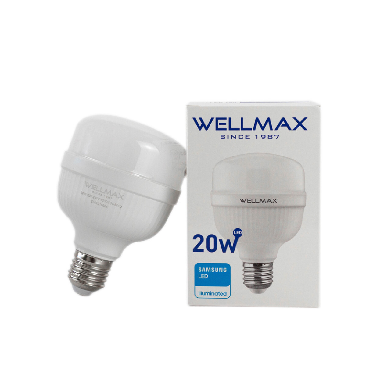 LAMPARA LED 20W (EQUIVALE 165W) E27 FRIA WELLMAX 