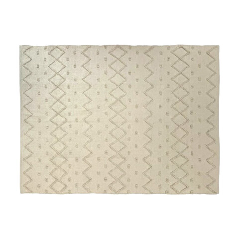 ALFOMBRA NATURAL 150X210CM PUNTOS ZIGZAG ALFOMBRA NATURAL 150X210CM PUNTOS ZIGZAG