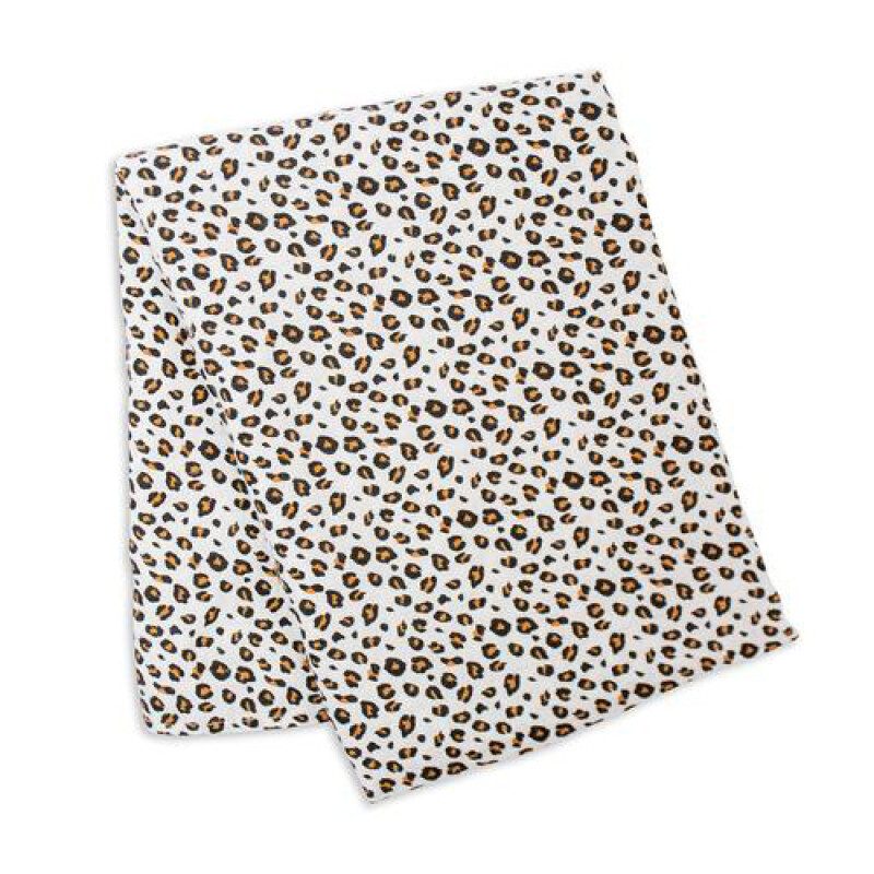 Manta Muselina de Bambú 120x120cm Leopard