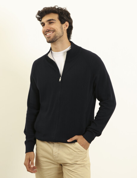 470452 CARDIGAN HARRINGTON LABEL Azul Oscuro