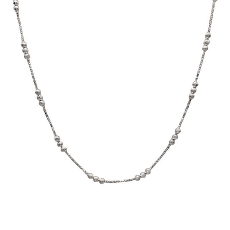 Cadena Bolitas-Plata 925-Sin Piedra-CD3137 sinpiedra