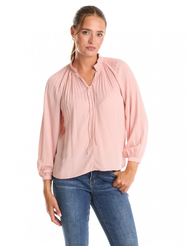 Blusa Plisada ROSA