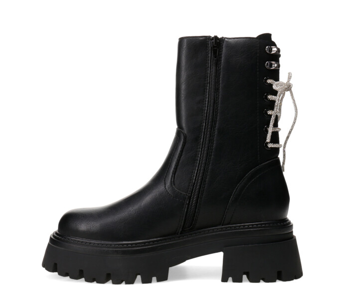 Botas de Mujer Miss Carol GIULIO con cordones strass Negro