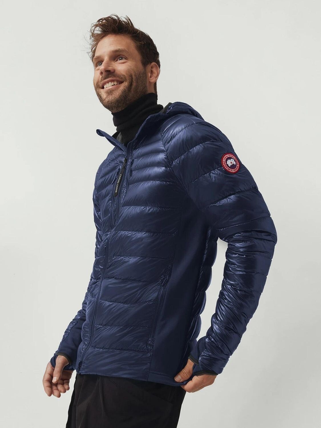 Canada Goose -Campera con capucha rellena de plumas, Hydbridge Lite Hoody Azul