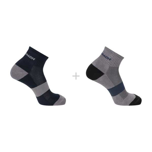 Salomon Medias Evasion ankle 2 PACK Unisex - Azul Azul