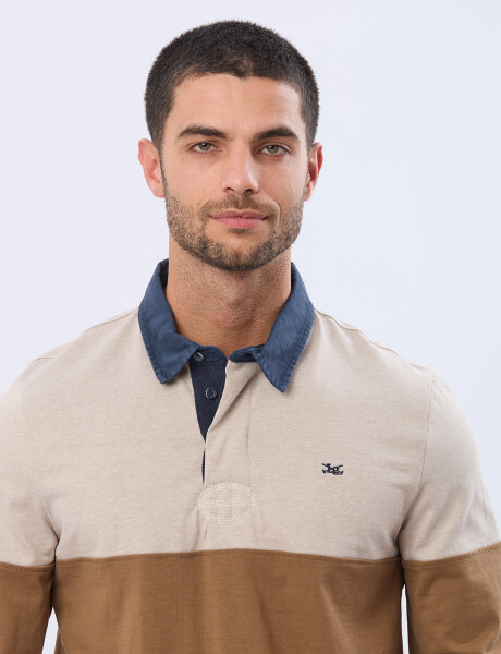 REMERA POLO DE ALGODÓN Beige