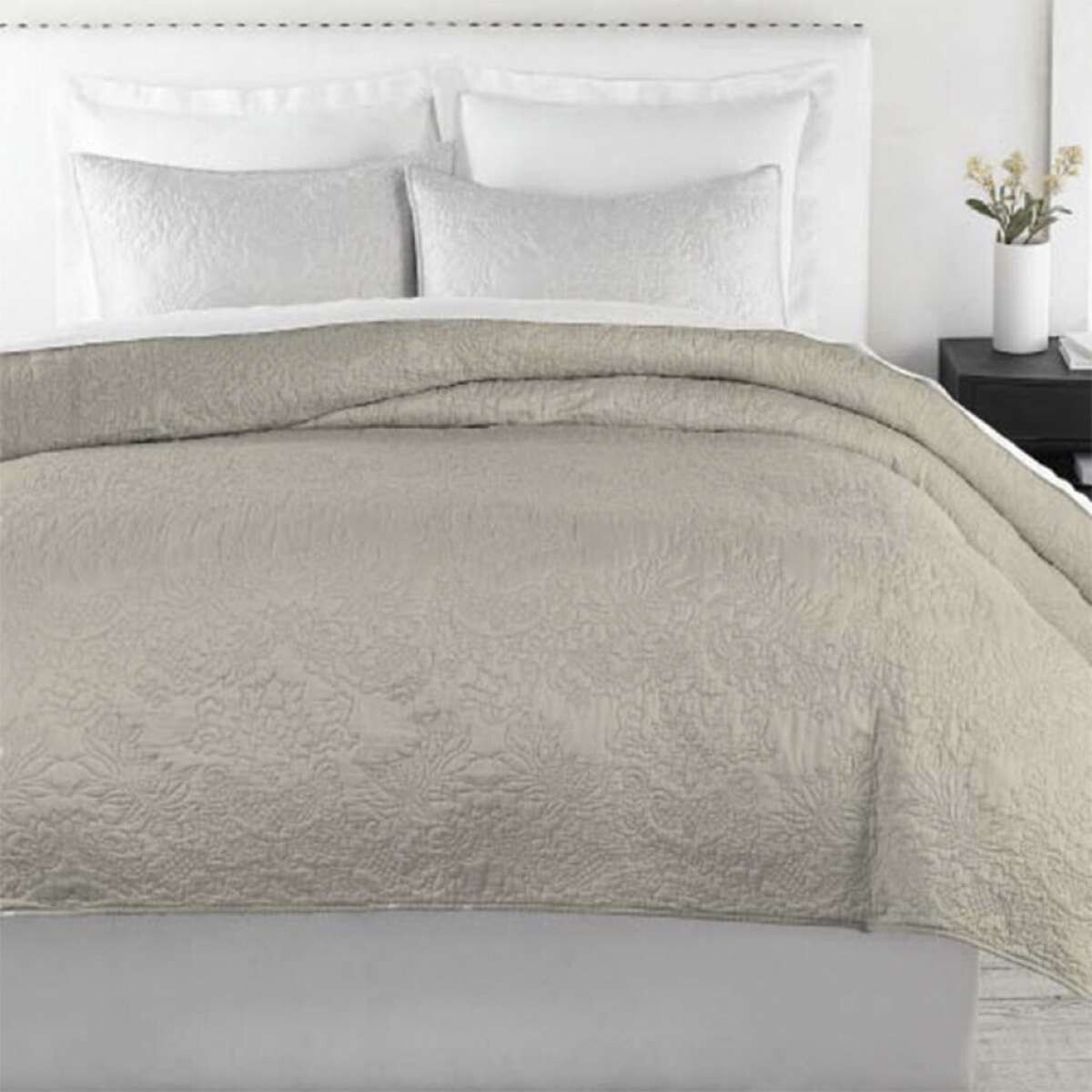 Colcha H&K Portugal 2 Plazas 220 x 240 cm - Beige 