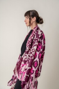 PAÑUELO MULTI PRINT Fucsia