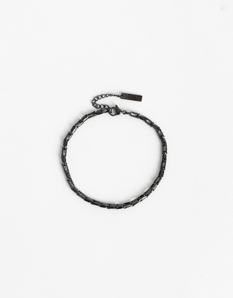 Pulseras Flexibles Color Pulsera De Acero Men´s Collection - Negro