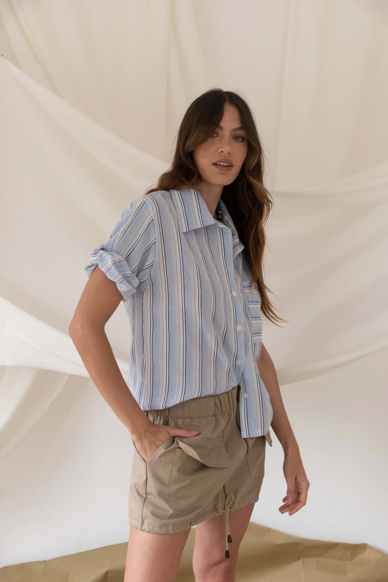 Blue Sky Shirt celeste xs/s