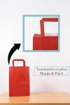 Bolsa lisa acuario 14x08x20 cm ROJO