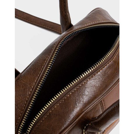 Cartera Bowling Patchwork Marron Carey