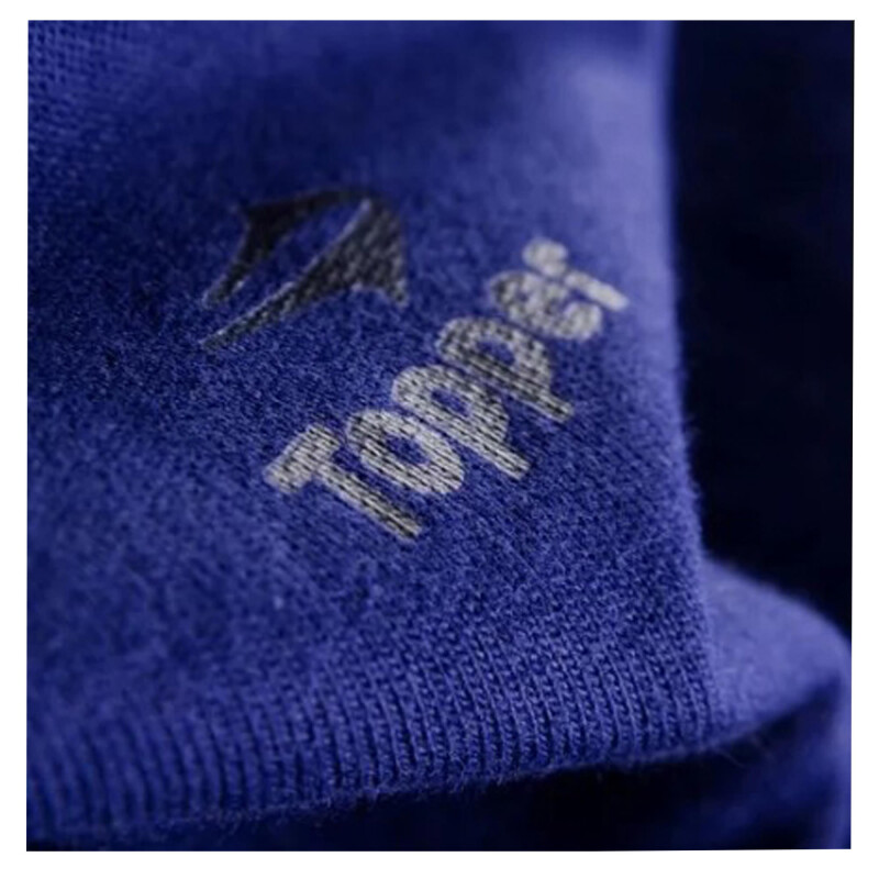 Campera Infantil Topper Fz Tech Fleece Azul - Negro